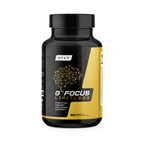 Supplement bottle labeled 'G Focus Limitless' with black and yellow design on a white background