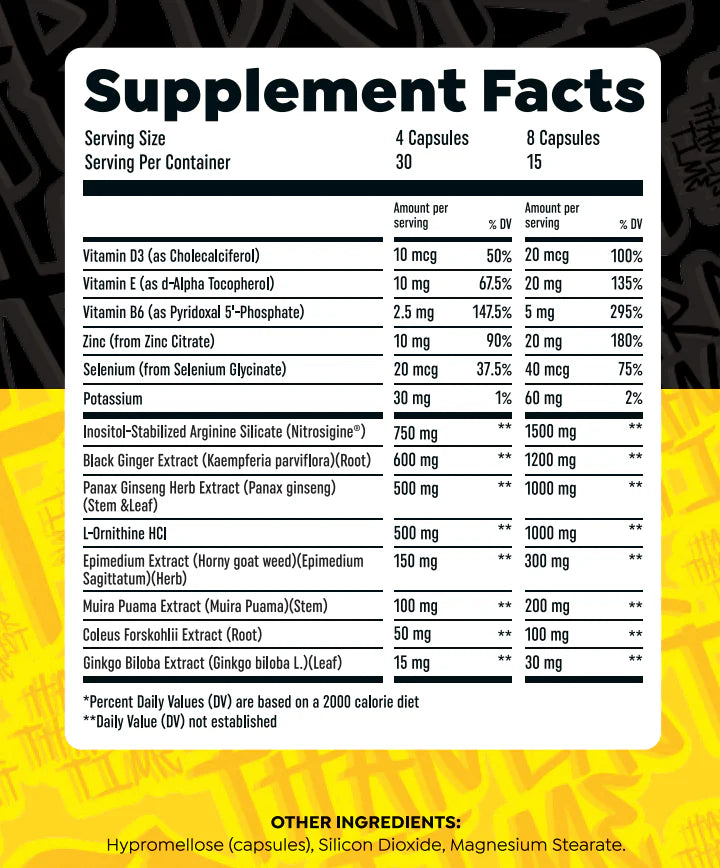 HTLT "Harder Than Last Time" Libido Support (120 Capsules)